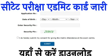 CTET Admit Card Download