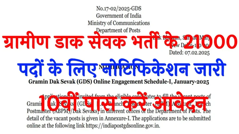 India Post GDS Online Form 2025